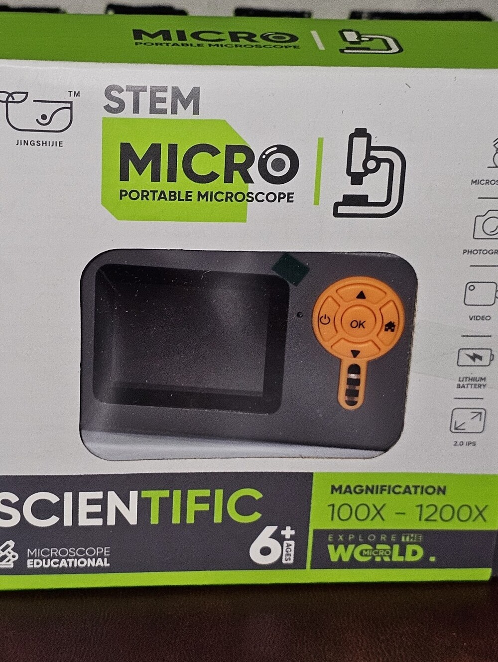 WSDMIC Portable STEM Kids Microscope 100X-1200X Scientific Educational Age 6+